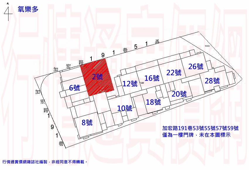 楠梓區加宏路191巷51弄10號3樓 房屋棟別圖圖片