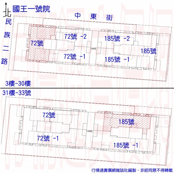 苓雅區中東街185號23樓三 房屋棟別圖圖片