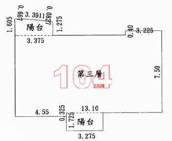 鳳山區工協街18號3樓 房屋平面圖圖片