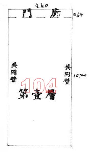 北區北成路427號3層樓 房屋平面圖圖片