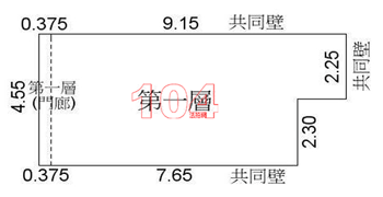 安南區慈興七街100號3層樓 房屋平面圖圖片
